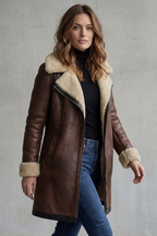 Everlyn – Shearling-lined elegance – leather coat