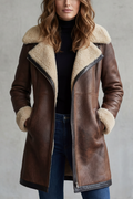 Everlyn – Shearling-lined elegance – leather coat