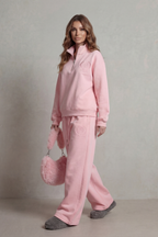 Embroidered Crest Zip Lounge Set