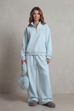 Embroidered Crest Zip Lounge Set