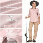 Women's UPF 50 Long Sleeve Hiking Outdoor Shirt