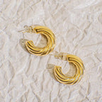 Everyday Chunky Twist Hoops