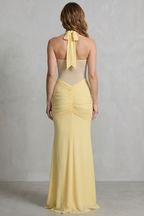 Draped Sculpt Elegance Maxi Dress