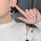 Black Heart Earrings