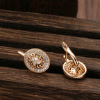 Exquisite Oval Pearl Hoop Earrings