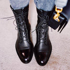 Sophia | Elegant Lace-Up Ankle Boots