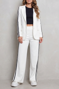 Stripe Detail Sporty Elegance Set
