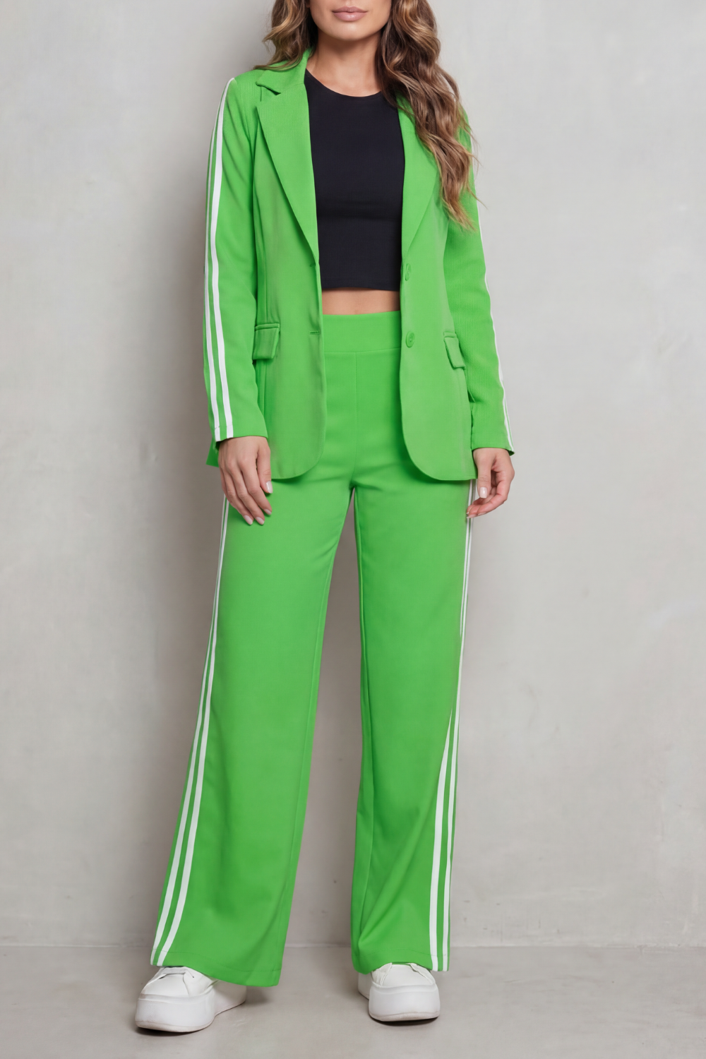 Stripe Detail Sporty Elegance Set
