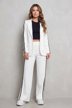 Stripe Detail Sporty Elegance Set