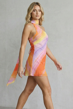 One-shoulder Satin Allure Mini Dress