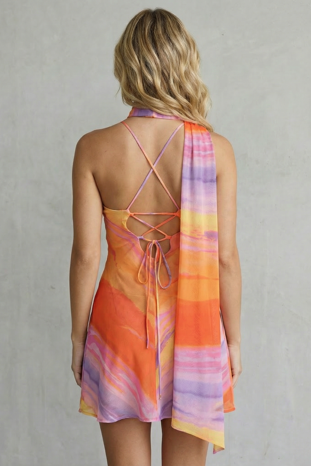 One-shoulder Satin Allure Mini Dress