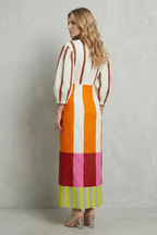 Colour Block Statement Maxi Dress
