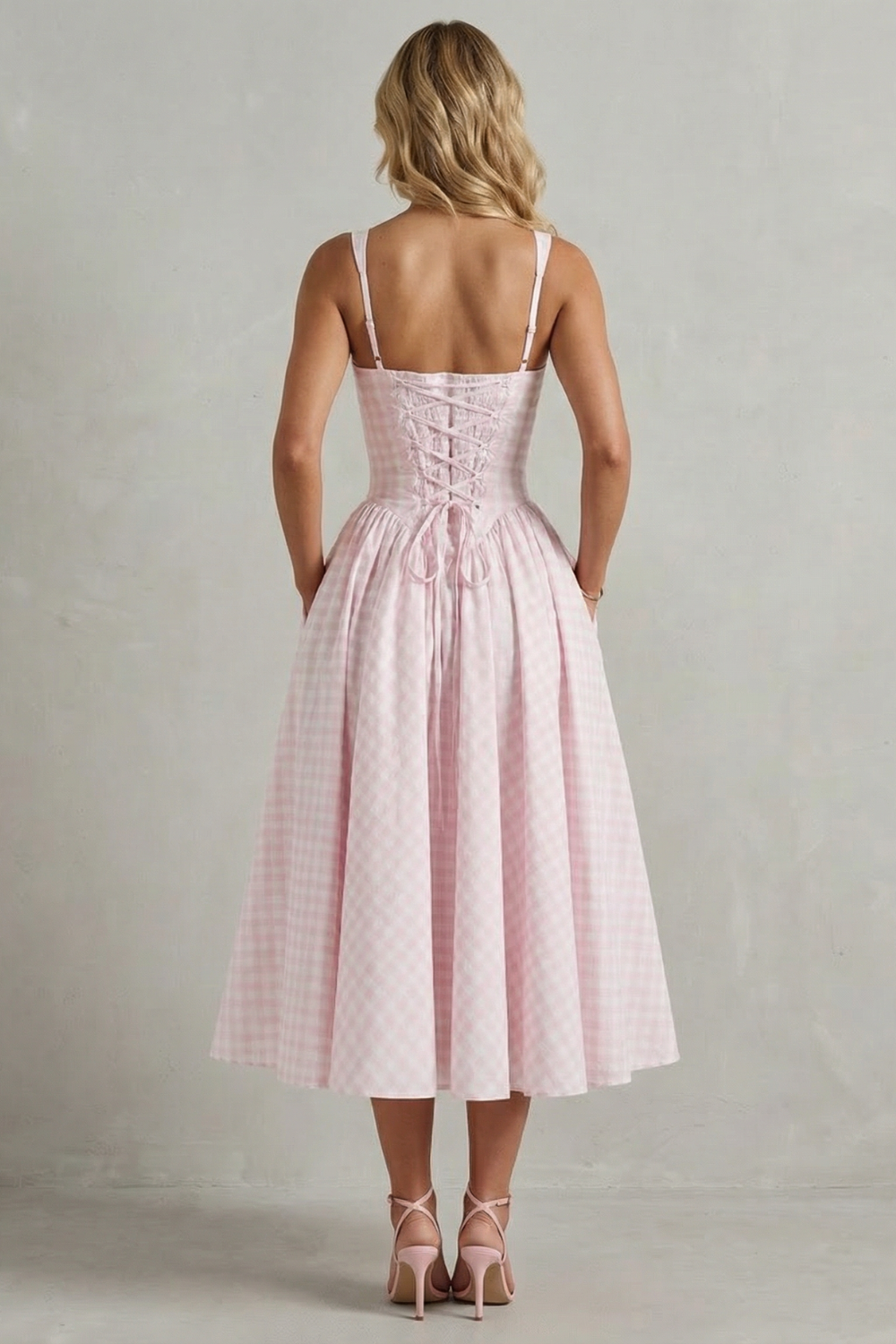 Gingham Summer Charm Midi Dress