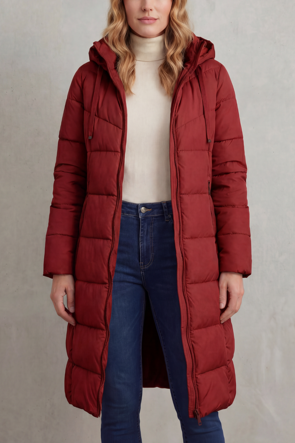 Warm Women’s Longline Puffer Jacket