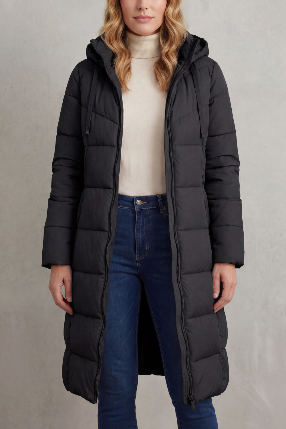 Warm Women’s Longline Puffer Jacket