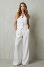 Relaxed Tailored Elegance Vest And Trouser Set