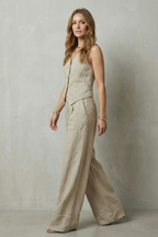 Relaxed Tailored Elegance Vest And Trouser Set