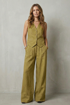 Relaxed Tailored Elegance Vest And Trouser Set