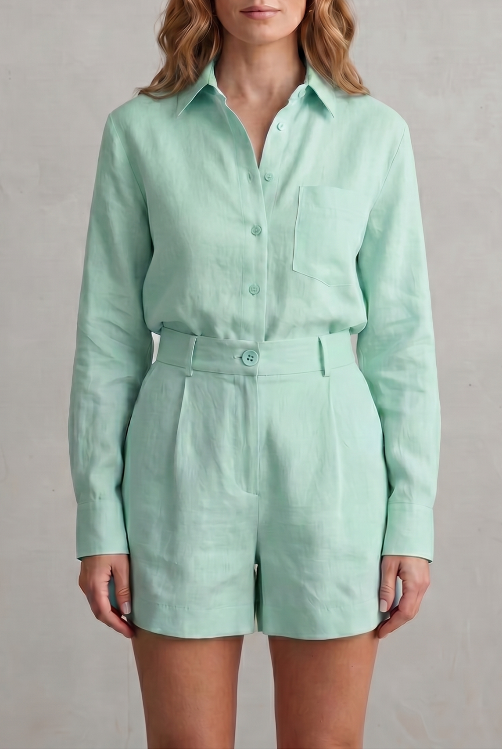 Relaxed Linen Elegance Two Piece Set