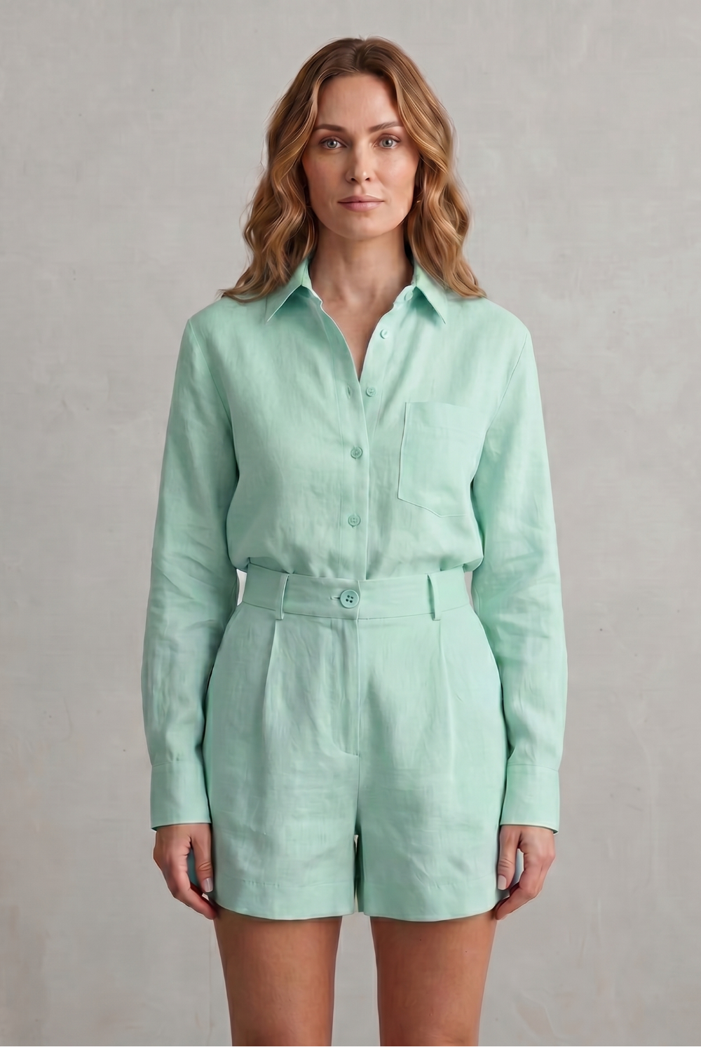 Relaxed Linen Elegance Two Piece Set