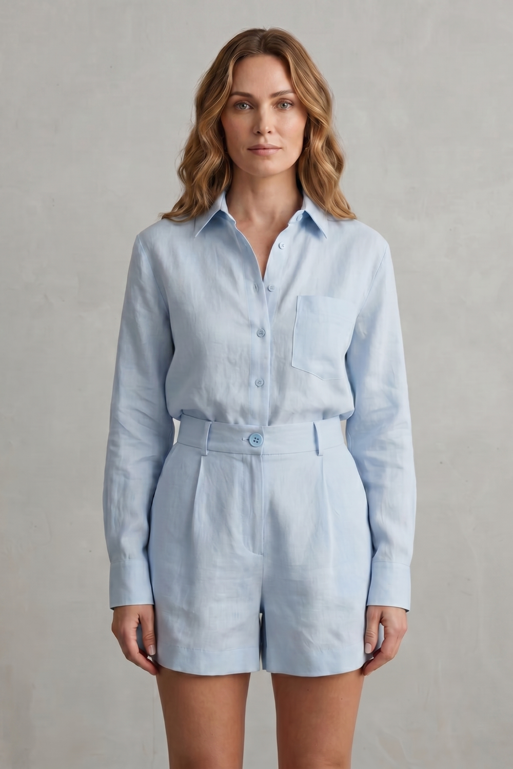 Relaxed Linen Elegance Two Piece Set