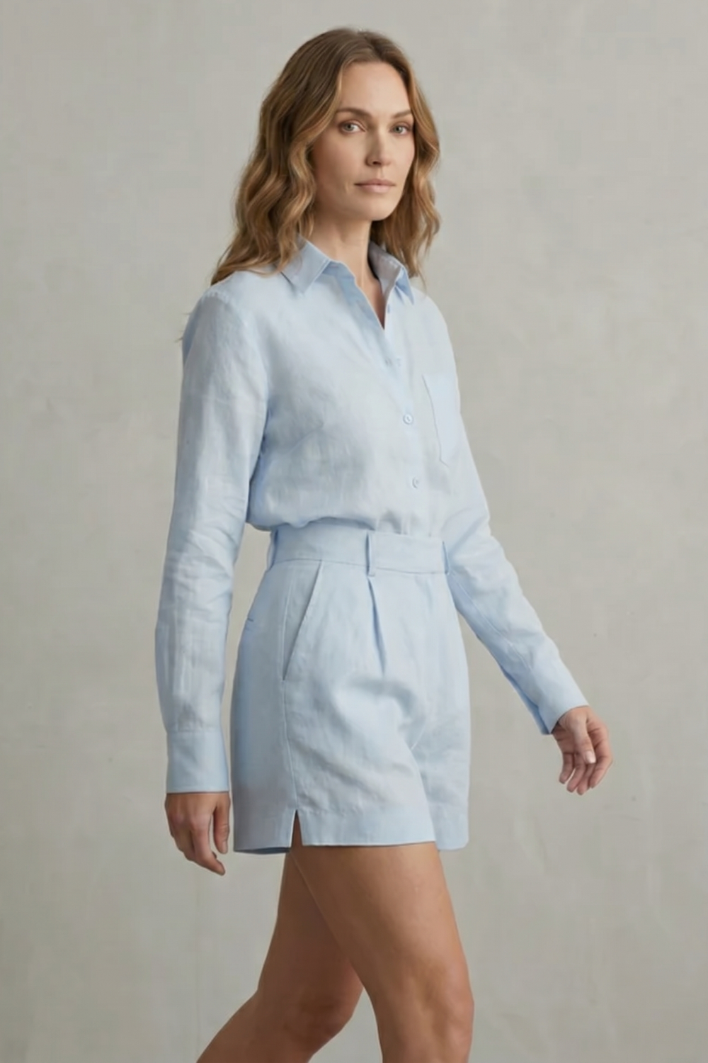 Relaxed Linen Elegance Two Piece Set