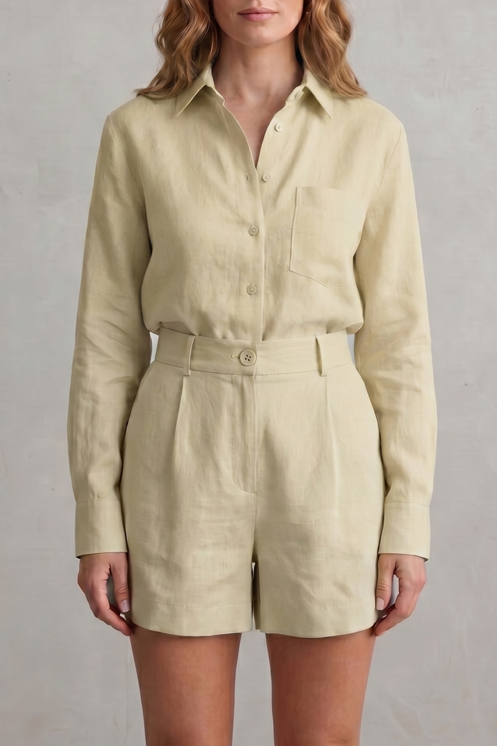 Relaxed Linen Elegance Two Piece Set