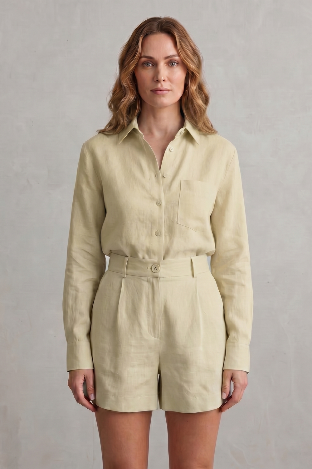 Relaxed Linen Elegance Two Piece Set
