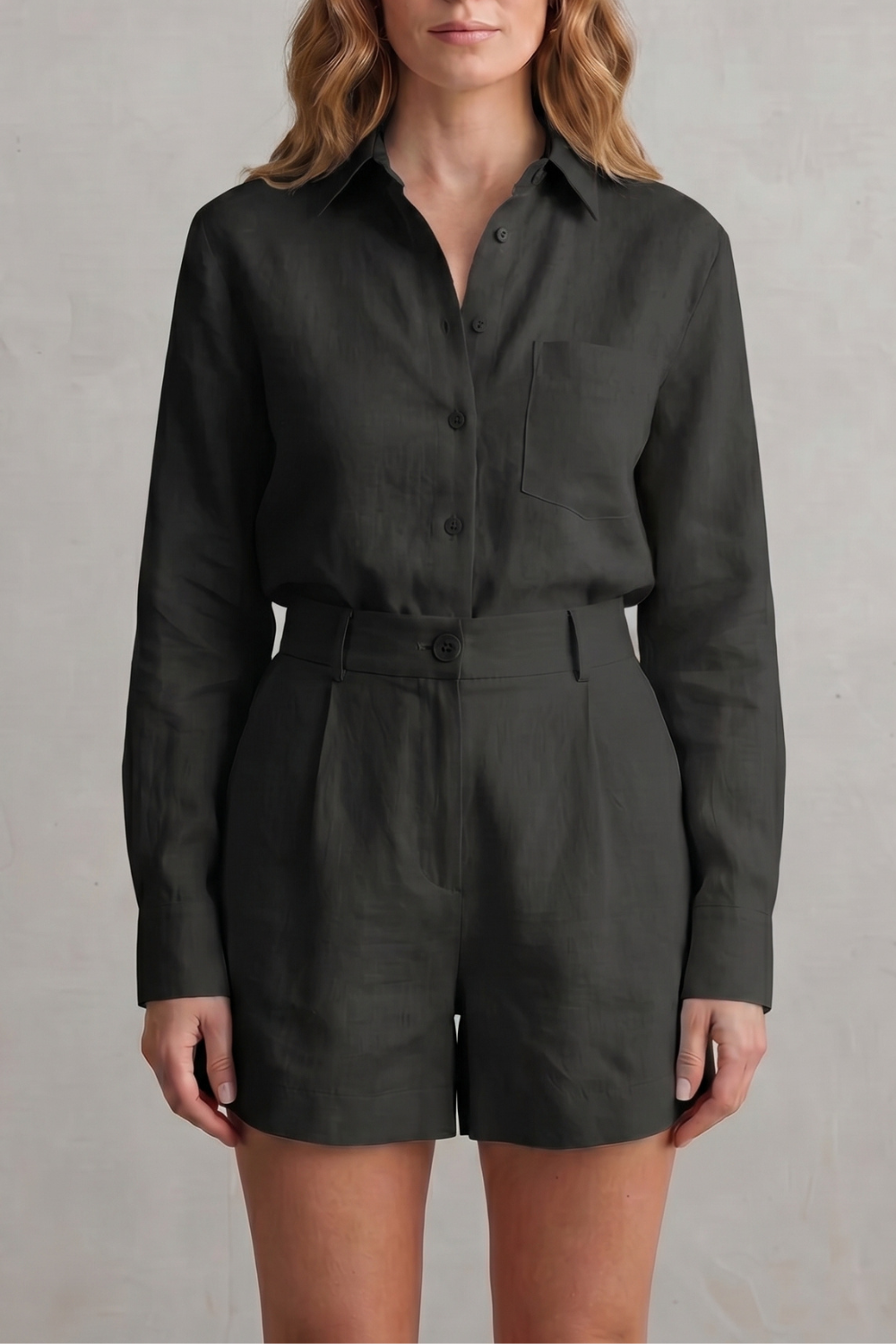 Relaxed Linen Elegance Two Piece Set