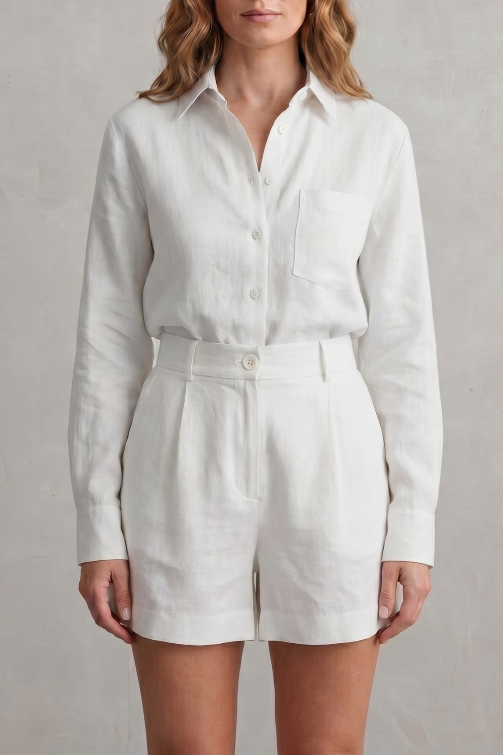 Relaxed Linen Elegance Two Piece Set