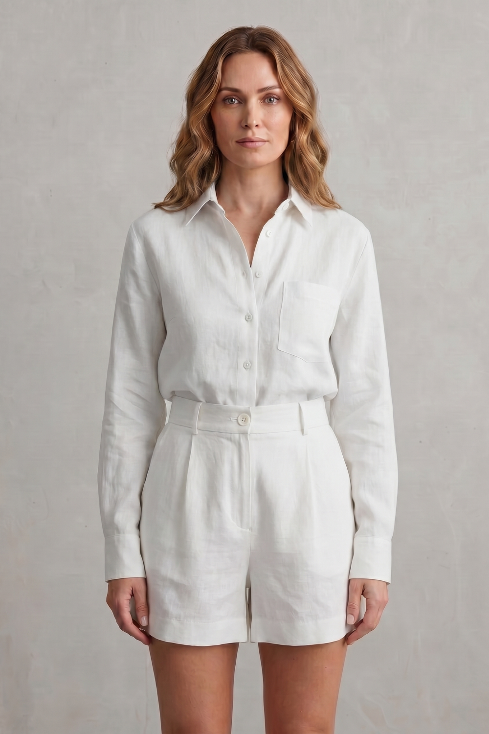Relaxed Linen Elegance Two Piece Set