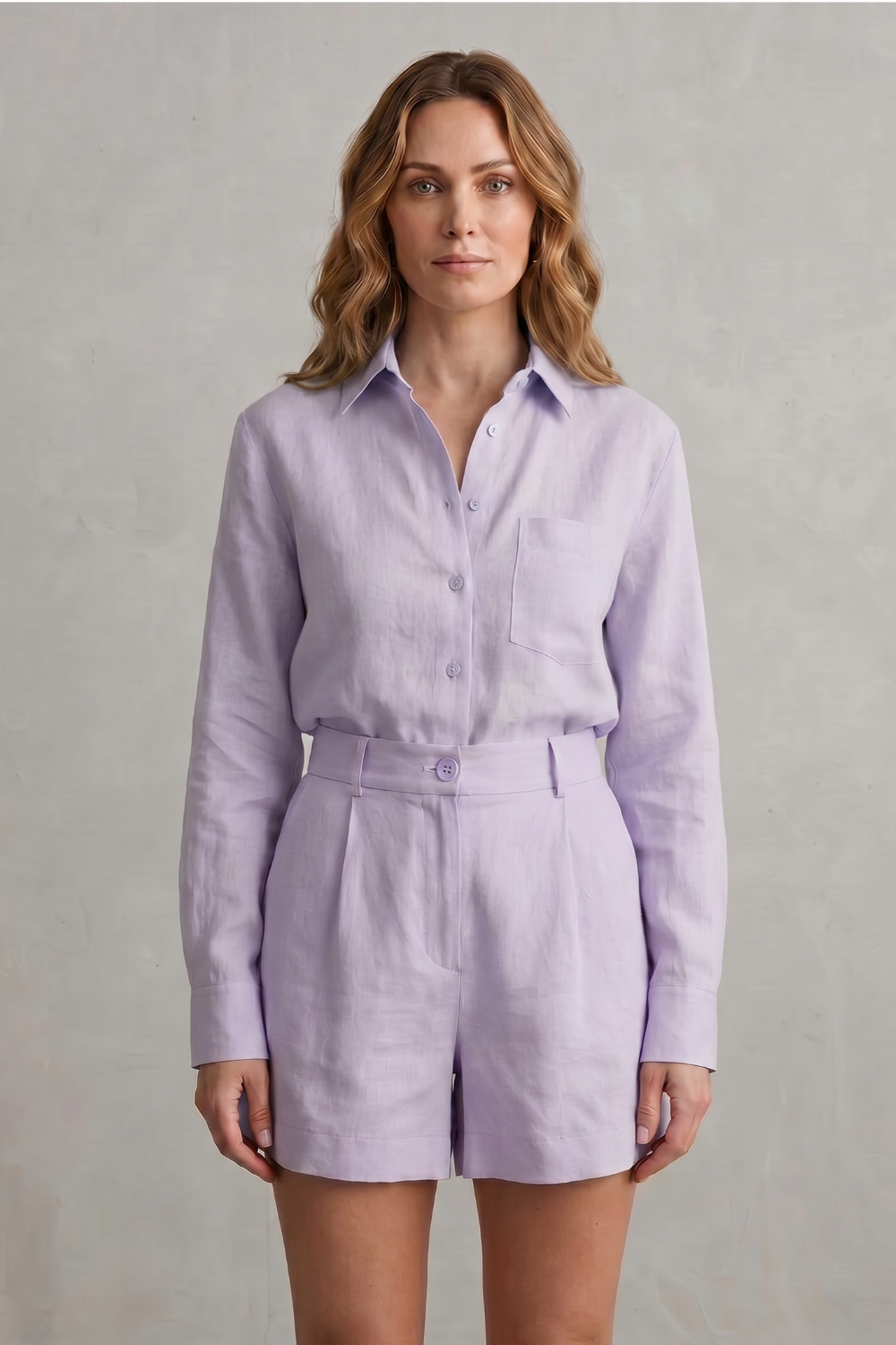 Relaxed Linen Elegance Two Piece Set
