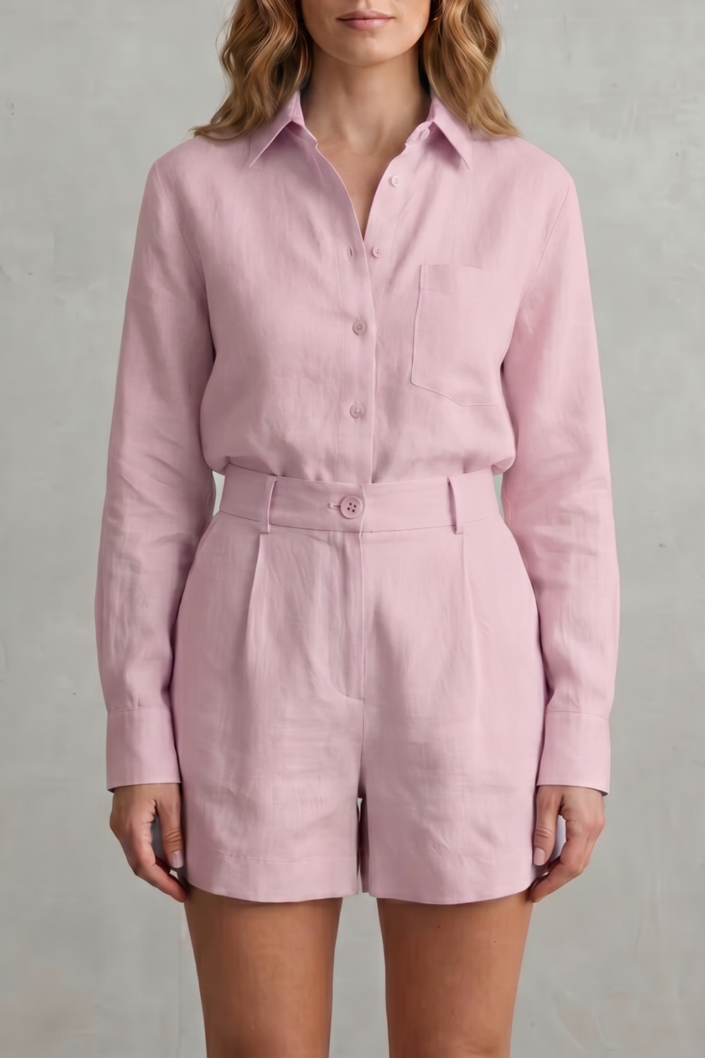Relaxed Linen Elegance Two Piece Set