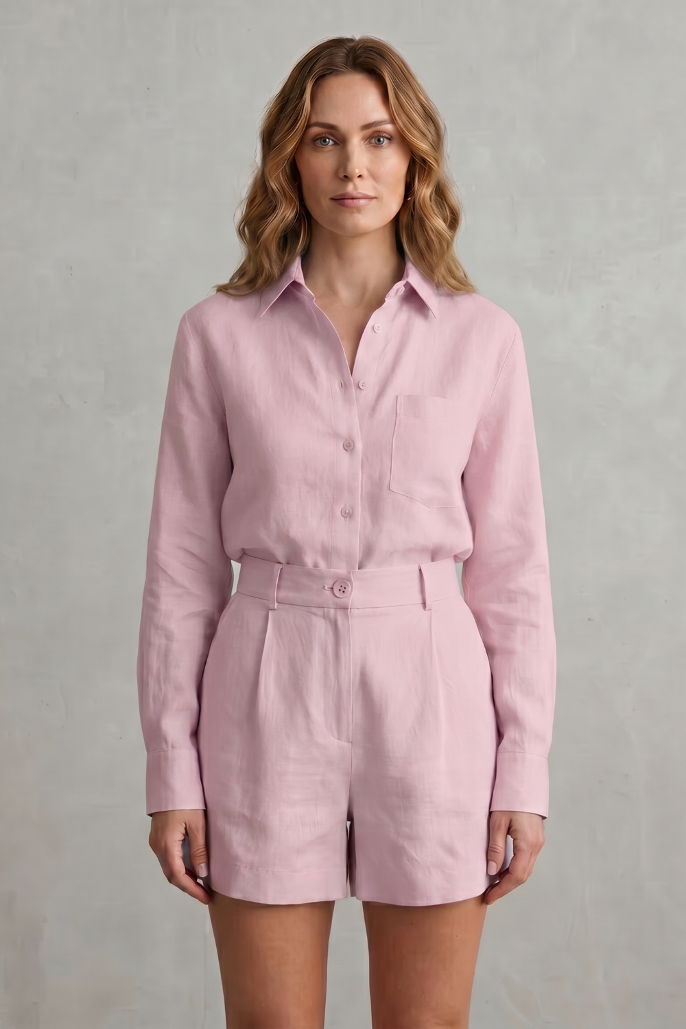 Relaxed Linen Elegance Two Piece Set