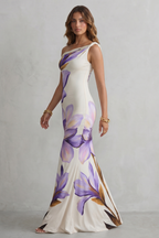 Off-shoulder Floral Allure Maxi Dress