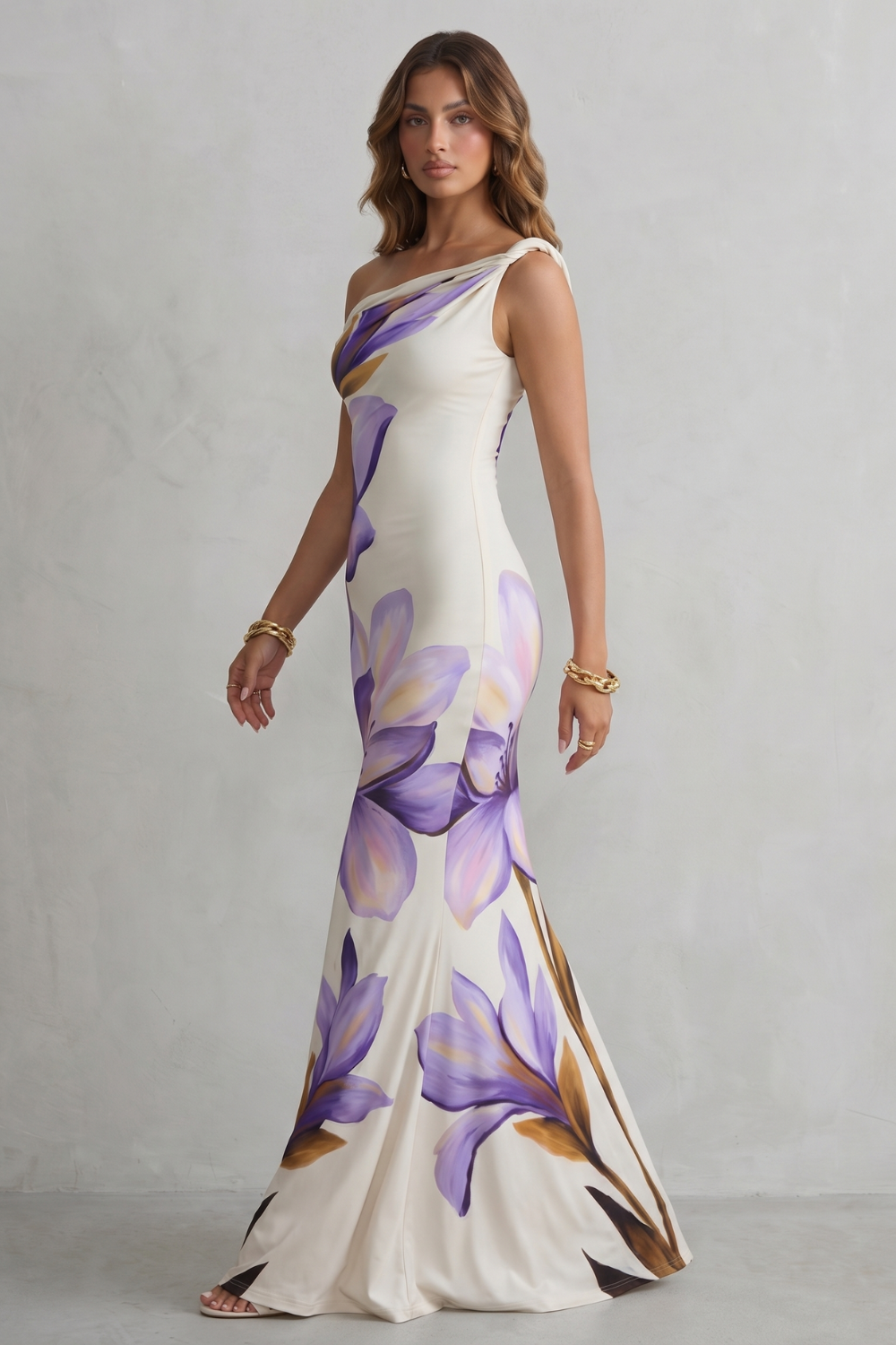 Off-shoulder Floral Allure Maxi Dress