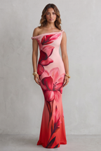 Off-shoulder Floral Allure Maxi Dress