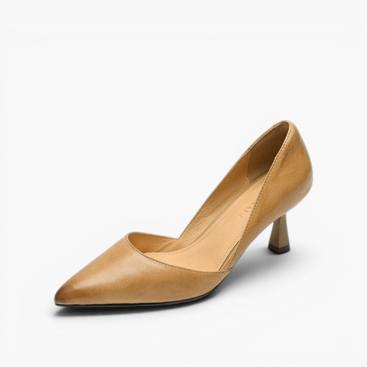 Loréne Curve Leather Heels