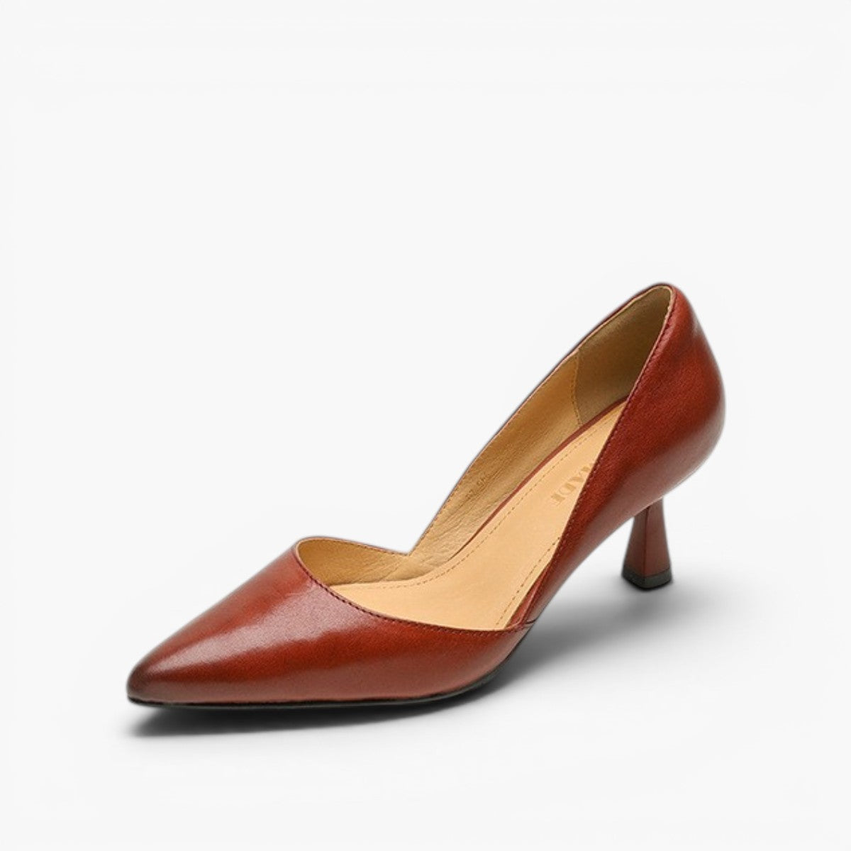 Loréne Curve Leather Heels