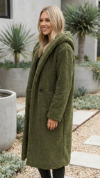 Women’s Long Faux Fur Teddy Coat