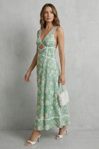 Artistic Cutout Elegance Maxi Dress