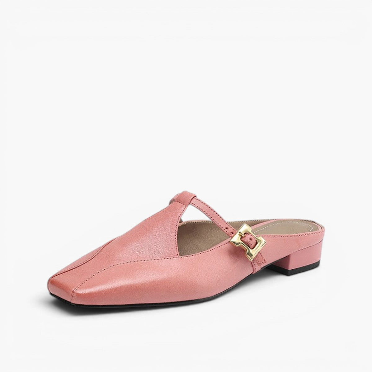 Luna Sculpt Leather Mules