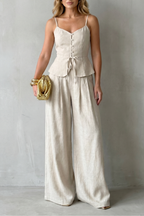 Effortless Resort Elegance Trouser Set