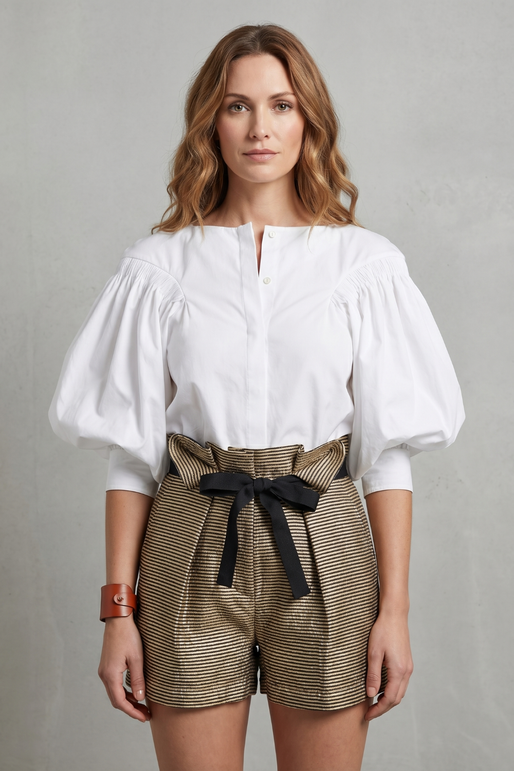 Voluminous Puff Sleeve Blouse