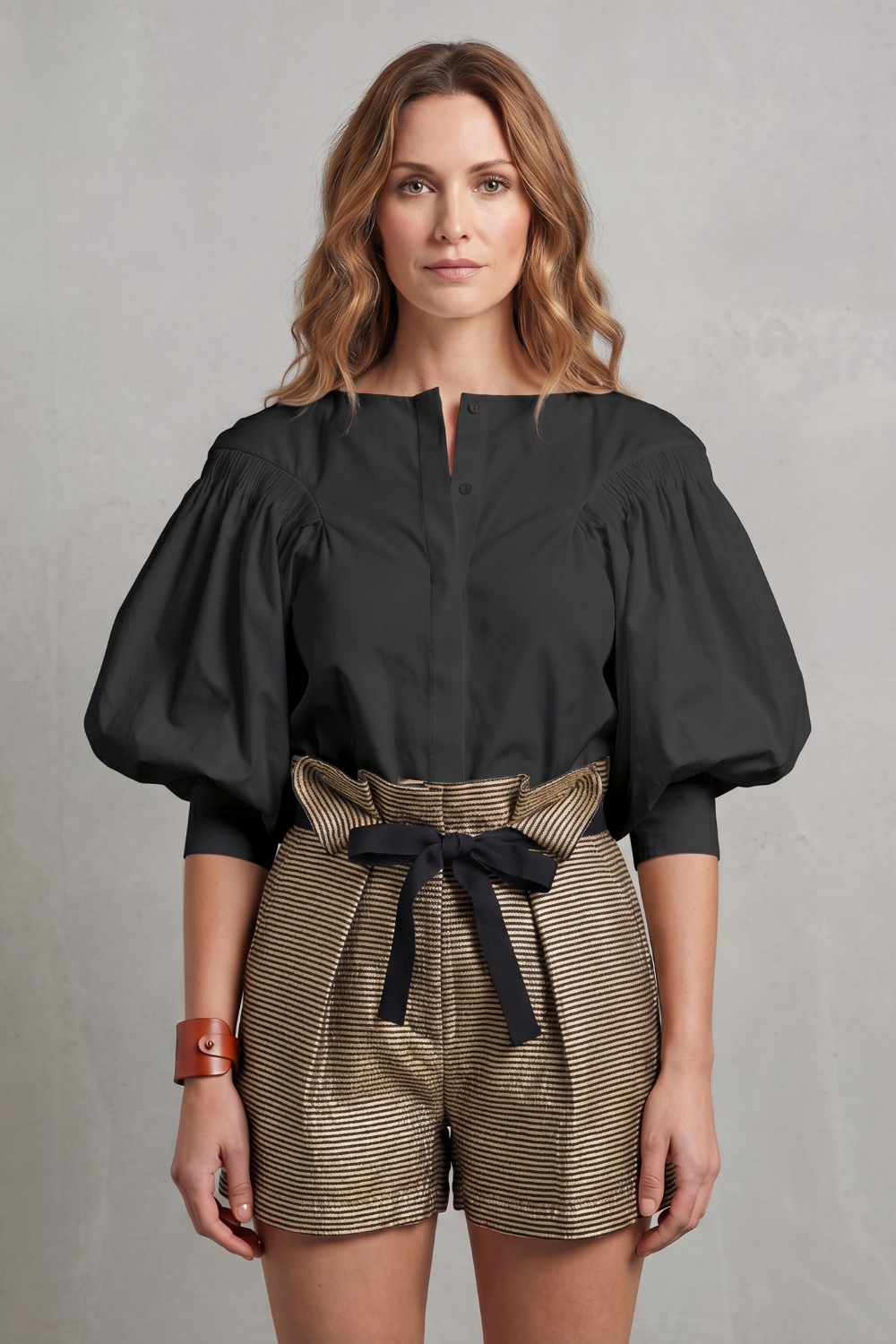 Voluminous Puff Sleeve Blouse