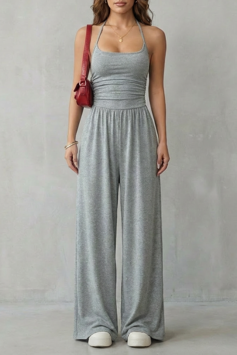 Double strap fit | Wide-leg jumpsuit