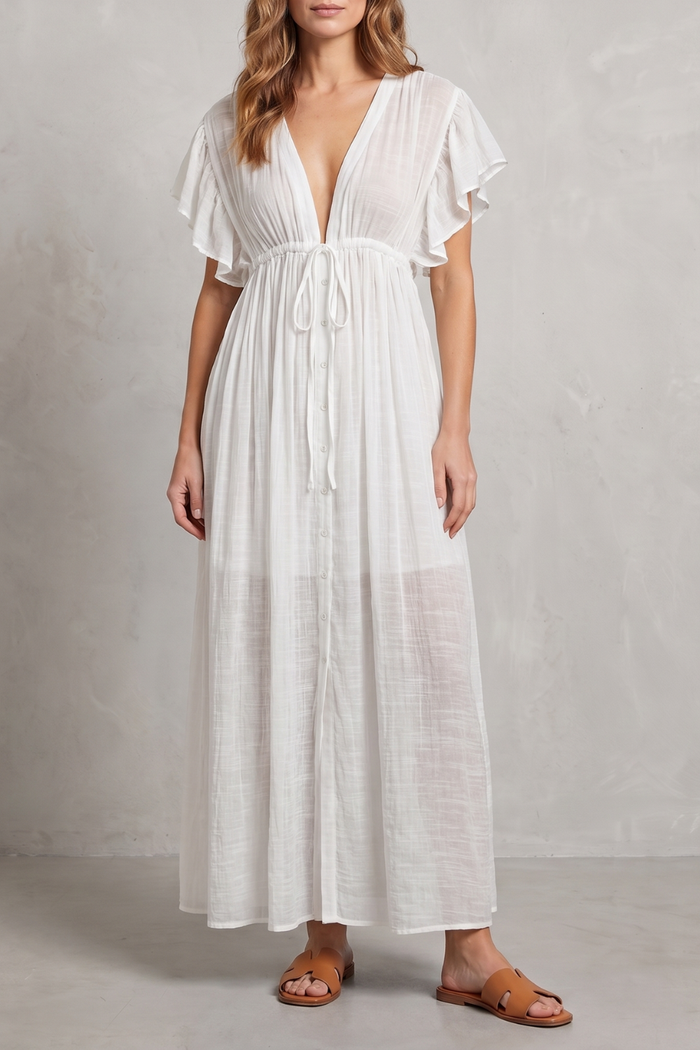 Airy Resort Elegance Maxi Dress