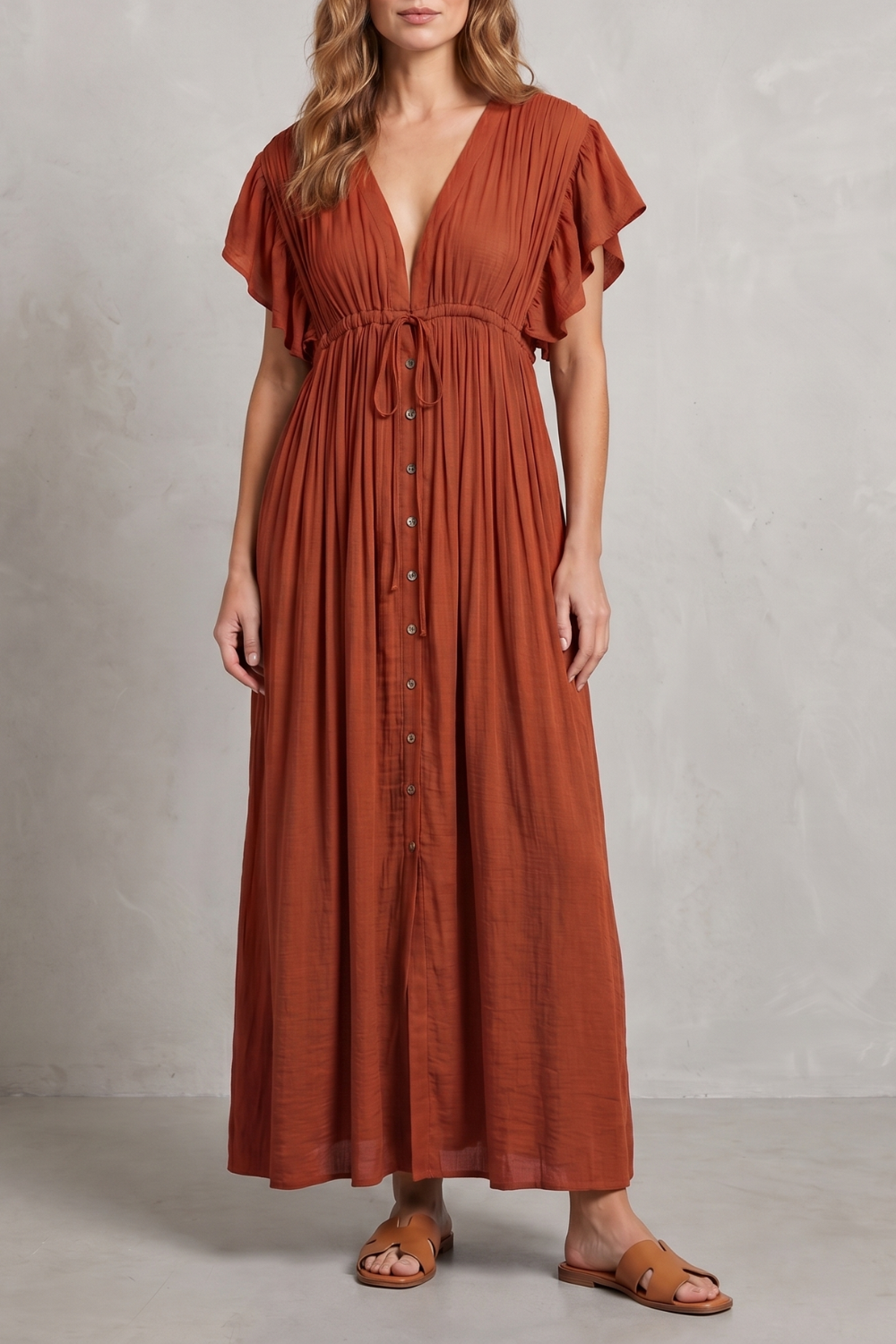 Airy Resort Elegance Maxi Dress