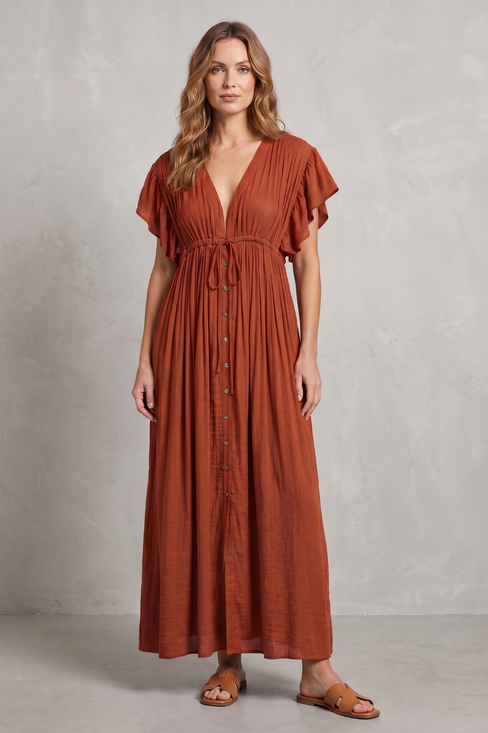 Airy Resort Elegance Maxi Dress