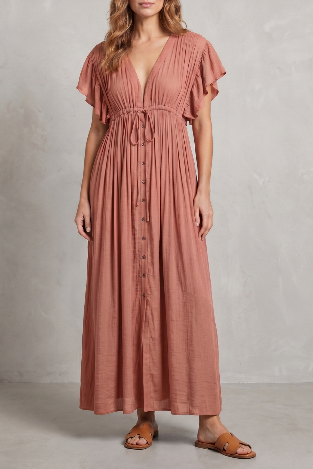 Airy Resort Elegance Maxi Dress